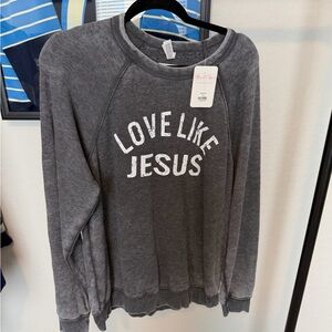 Gray Love Like Jesus Sweater